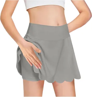 Girls Butterfly Shorts Y2K Trendy Flowy Shorts with Liner Summer Preppy 2 in 1 Tennis Skirts Athletic Workout Skorts