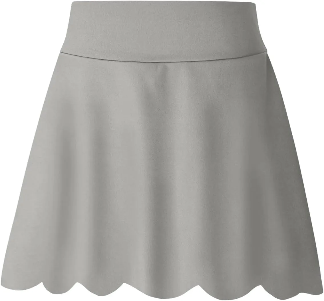 Girls Butterfly Shorts Y2K Trendy Flowy Shorts with Liner Summer Preppy 2 in 1 Tennis Skirts Athletic Workout Skorts