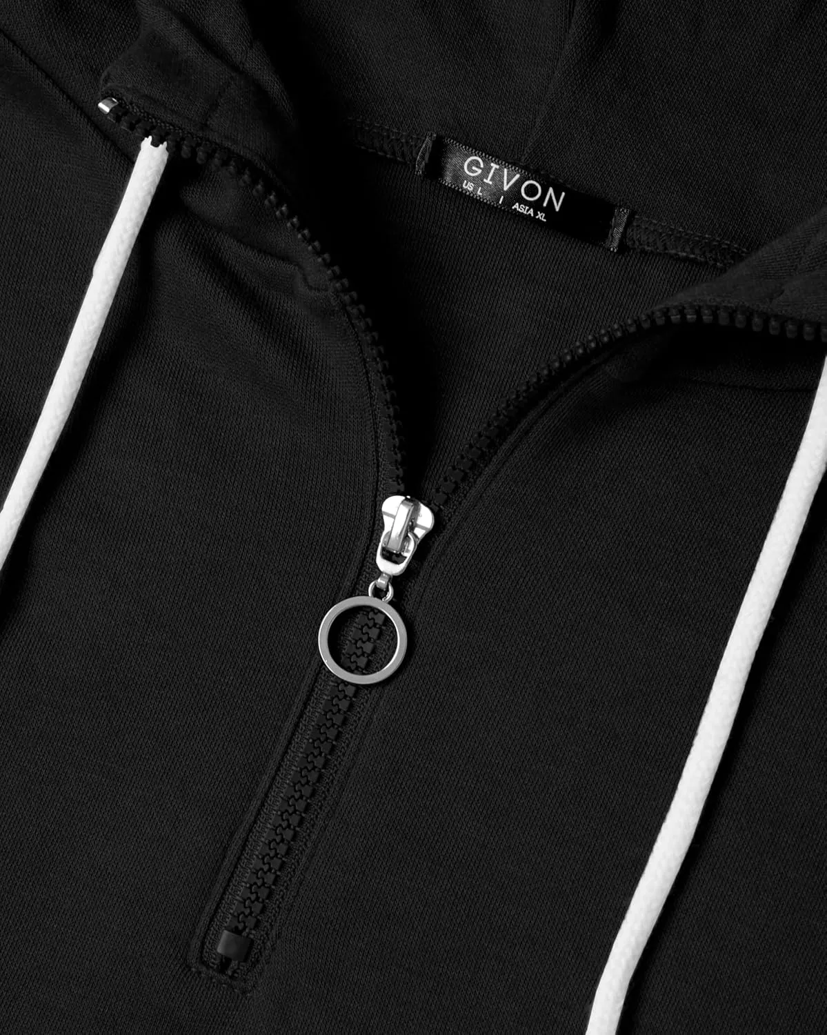 GIVON Womens Lightweight Thin Quarter Zip Up Pullover Hoodie Sweatshirt with Plus Size