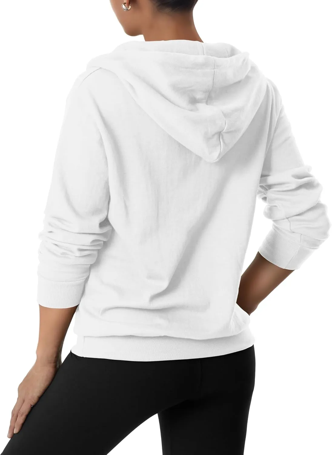GIVON Womens Lightweight Thin Quarter Zip Up Pullover Hoodie Sweatshirt with Plus Size