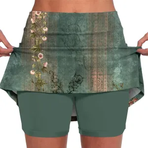 Golf Skirts for Women high Waisted Tennis Skirt with Pockets for Balls Womens Athletic Shorts Longer