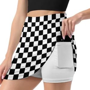 Golf Skirts for Women with Pockets Inner Shorts, High Waisted Athletic Tennis Skorts for Running Workout Sports