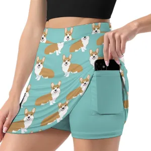 Golf Skirts for Women with Pockets Inner Shorts, High Waisted Athletic Tennis Skorts for Running Workout Sports