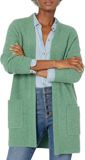 Goodthreads Women's Oversized Boucle Shaker Stitch Cardigan Sweater