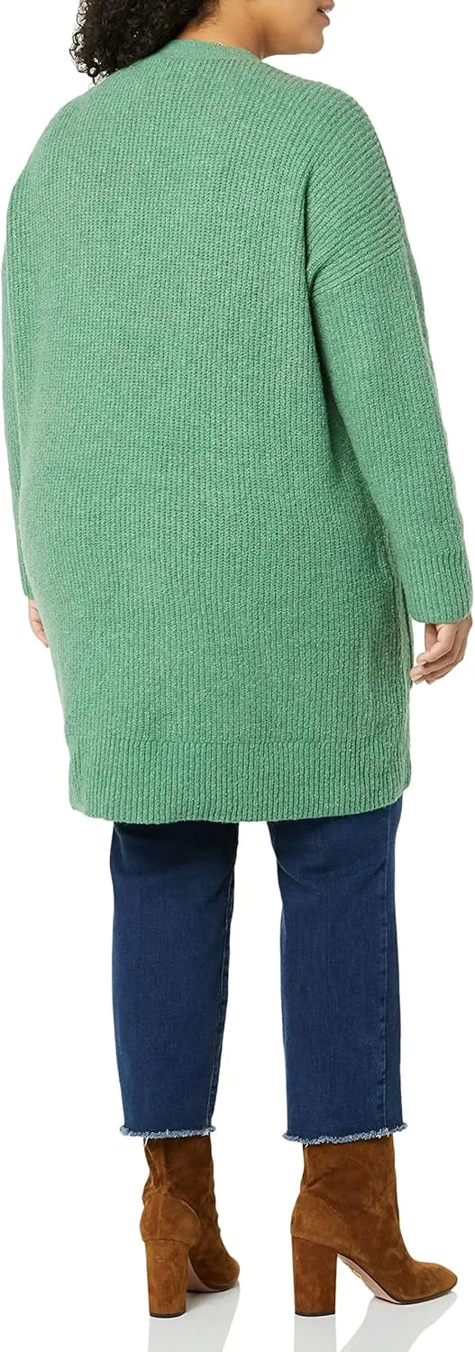 Goodthreads Women's Oversized Boucle Shaker Stitch Cardigan Sweater