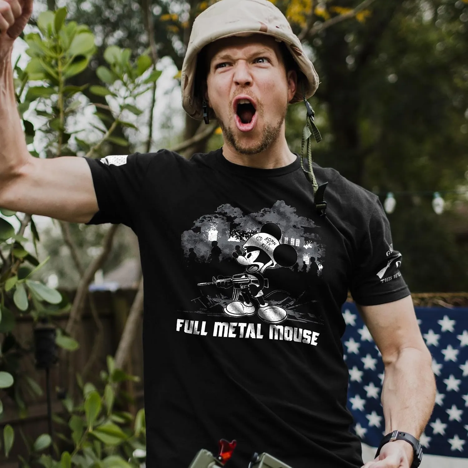 Grunt Style Full Metal Mouse Men's T-Shirt