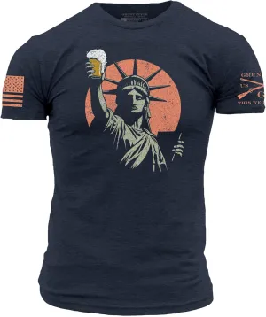 Grunt Style Toast to Freedom Men's T-Shirt