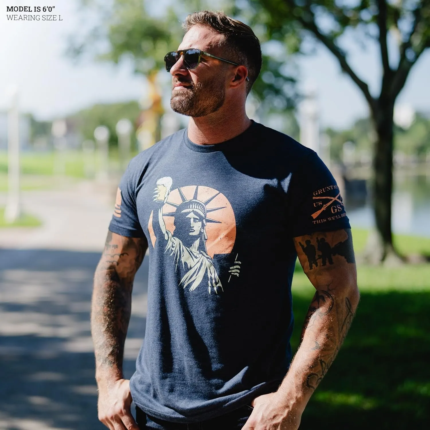 Grunt Style Toast to Freedom Men's T-Shirt