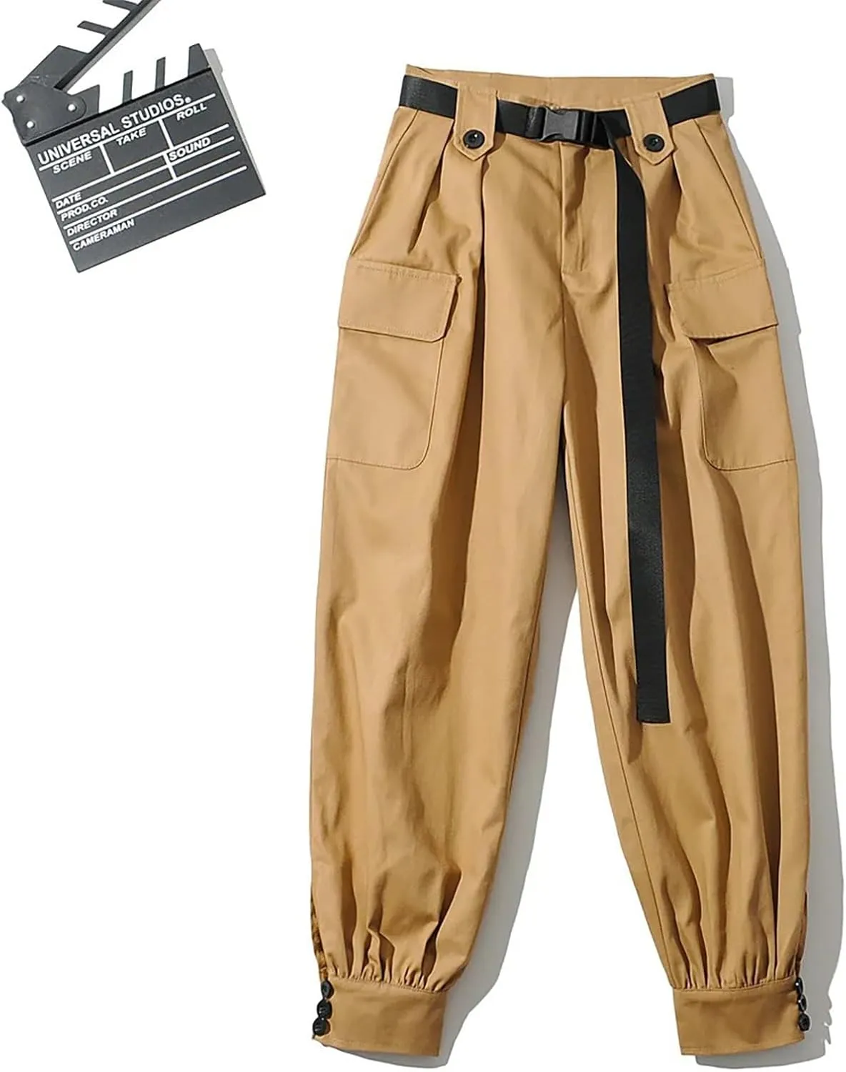 Harem Pants Women Cargo Pants Baggy Parachute Pants Fashion Y2K High Waisted Pants Streetwear Joggers Hiking Trousers