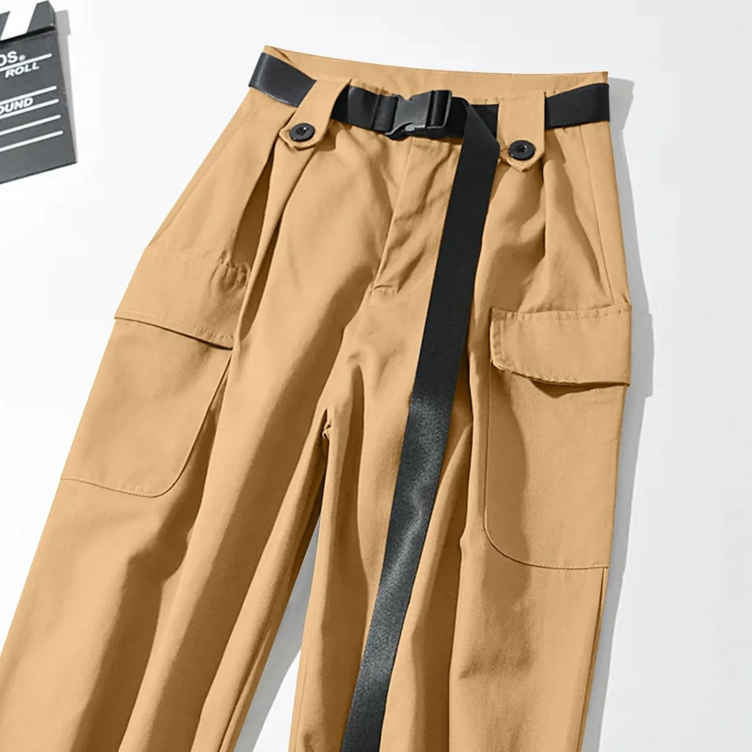 Harem Pants Women Cargo Pants Baggy Parachute Pants Fashion Y2K High Waisted Pants Streetwear Joggers Hiking Trousers