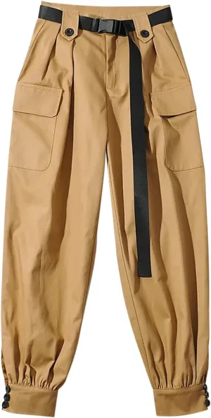 Harem Pants Women Cargo Pants Baggy Parachute Pants Fashion Y2K High Waisted Pants Streetwear Joggers Hiking Trousers