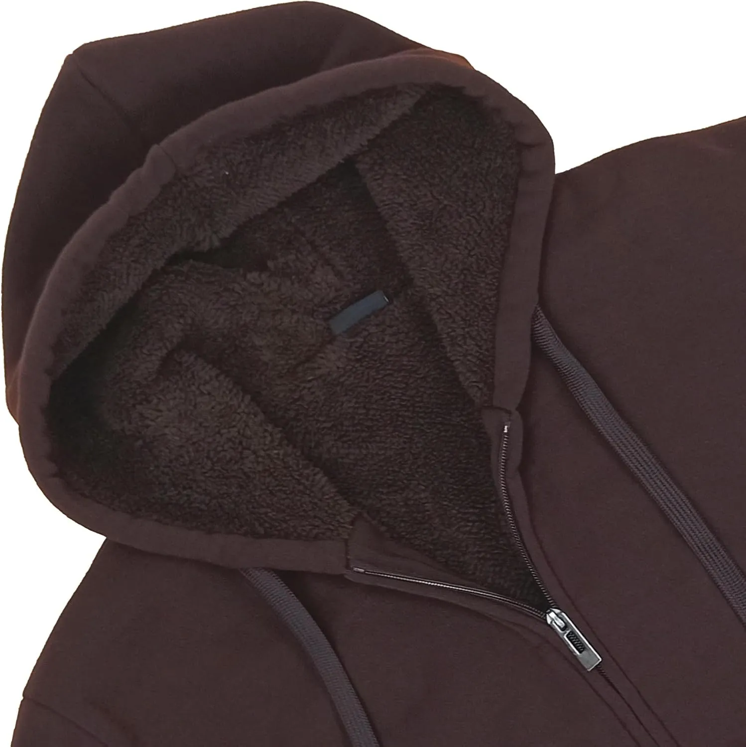 Hoodies for Men Full Zip Up Fashion Sweatshirt Thick Fleece Sherpa Lined Winter Jackets Warm Coats