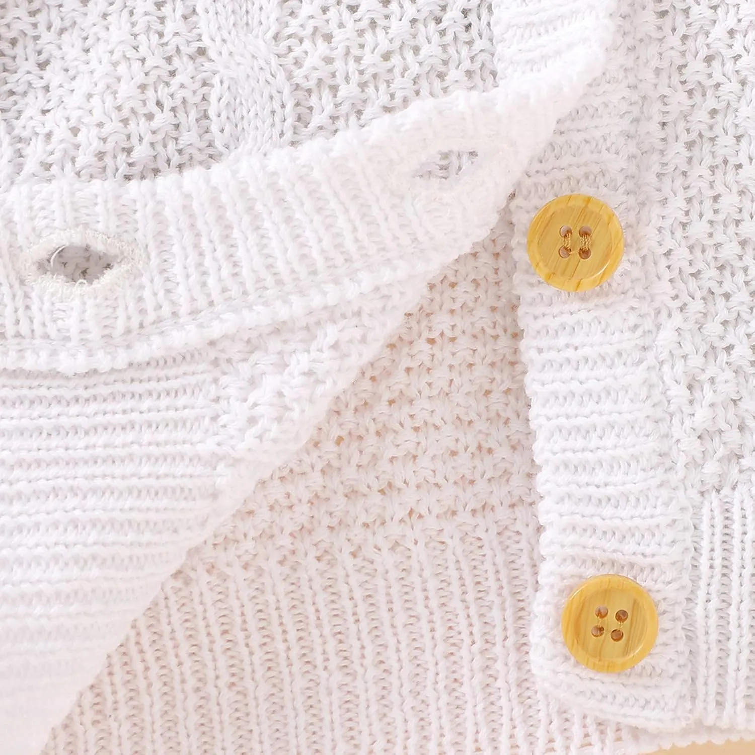 Infant Baby Boy Girl Long Sleeve Knitted Sweater Button Cardigan Coat Twist Knitwear Jacket Winter Warm Clothes