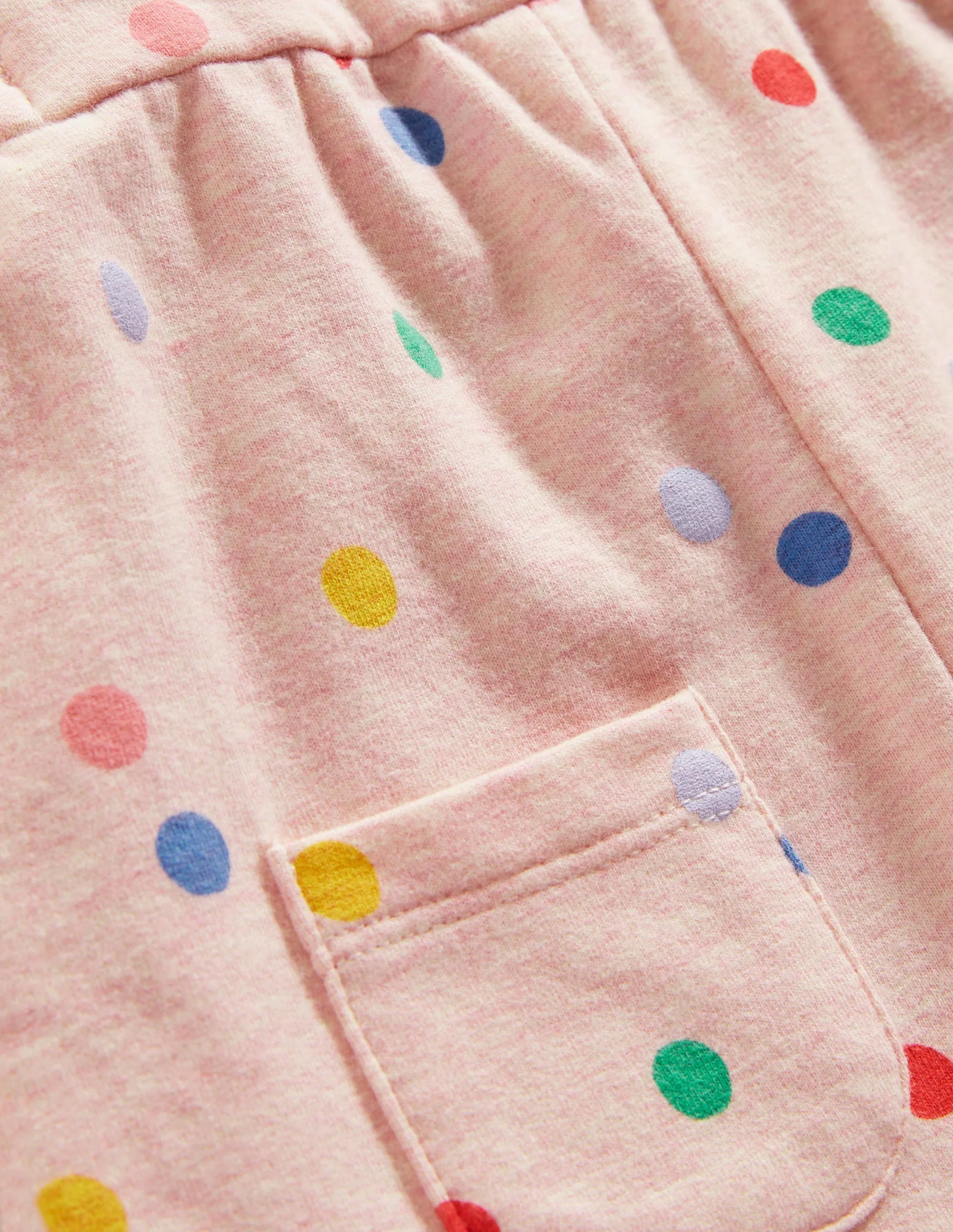 Jersey Dungaree-Pink Marl Painted Spot