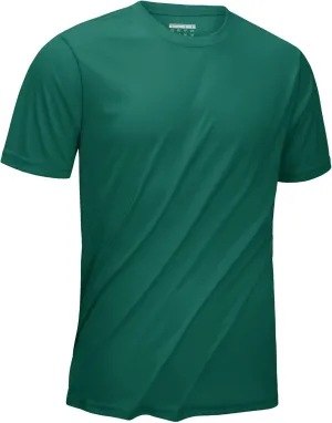 KEFITEVD Men's Short Sleeve UPF 50  Sun Protection Shirts Quick Dry Rashguard Swim Shirt SPF Workout Fishing Athletic T-Shirt