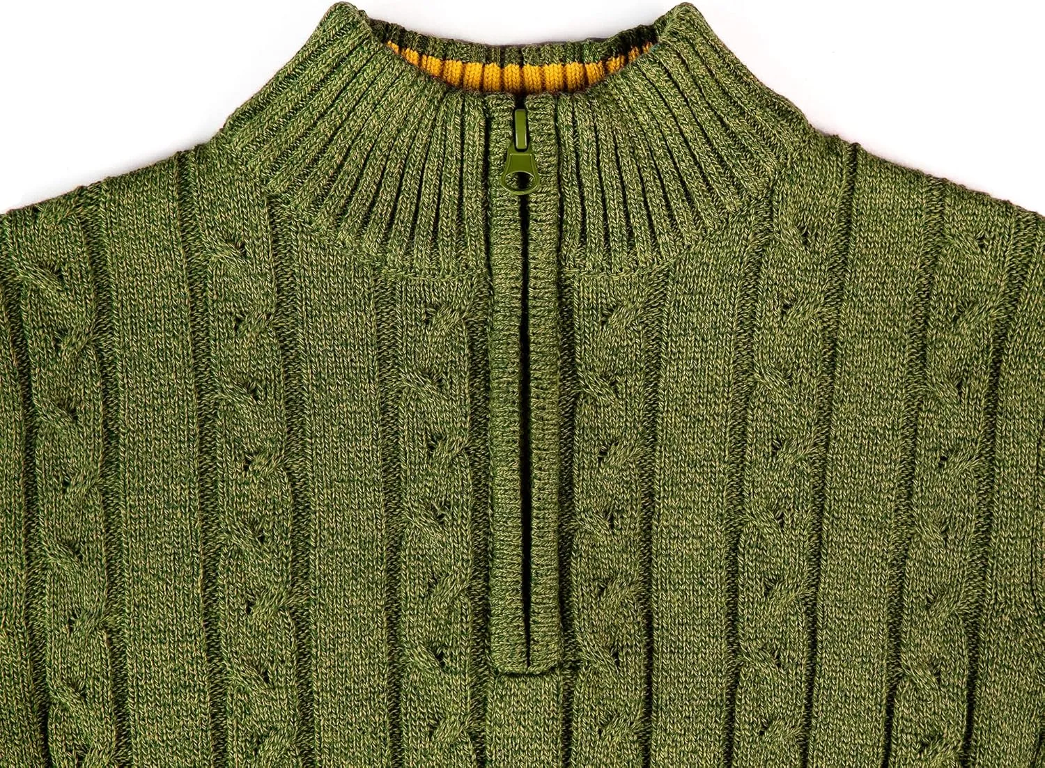 Kid Nation Boys Sweater 100% Cotton Quarter Zip Sweater Kids Cable Knit Casual Pullover (Previously Amazon Essentials)
