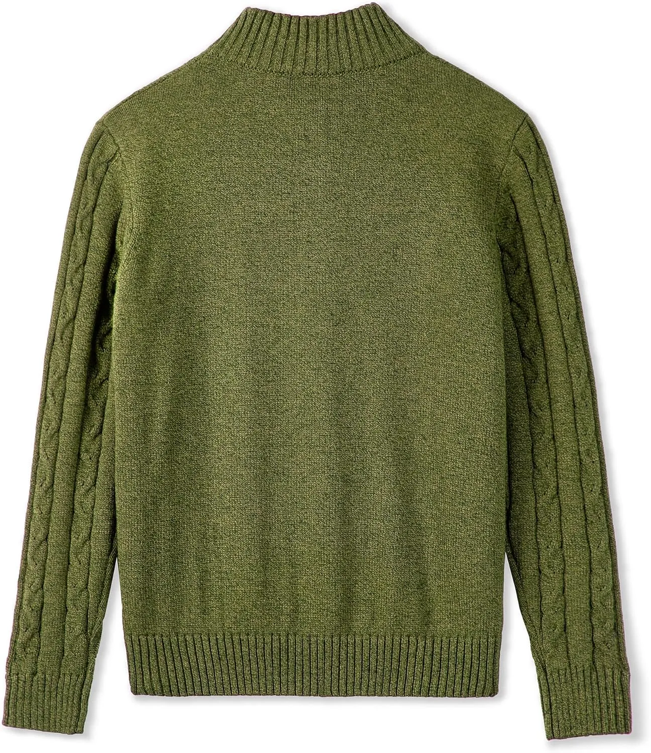 Kid Nation Boys Sweater 100% Cotton Quarter Zip Sweater Kids Cable Knit Casual Pullover (Previously Amazon Essentials)