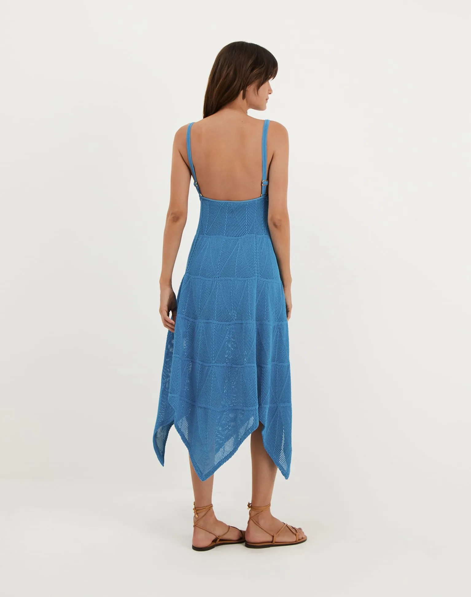 Knit Sabine Handkerchief Dress - Beach Front