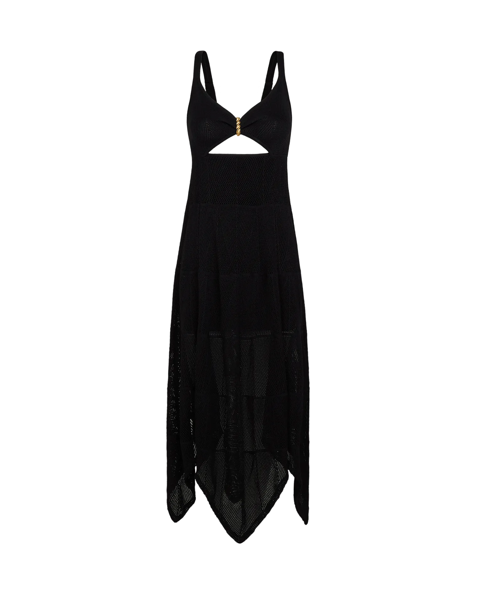 Knit Sabine Handkerchief Dress - Black
