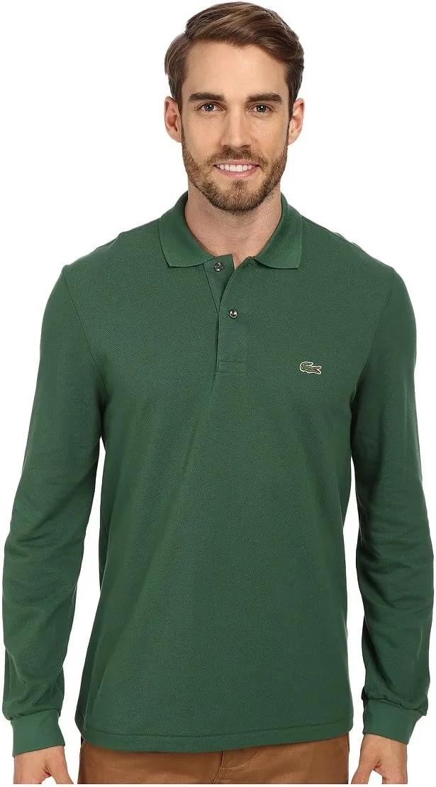 Lacoste Mens Classic Long Sleeve Pique Polo Shirt
