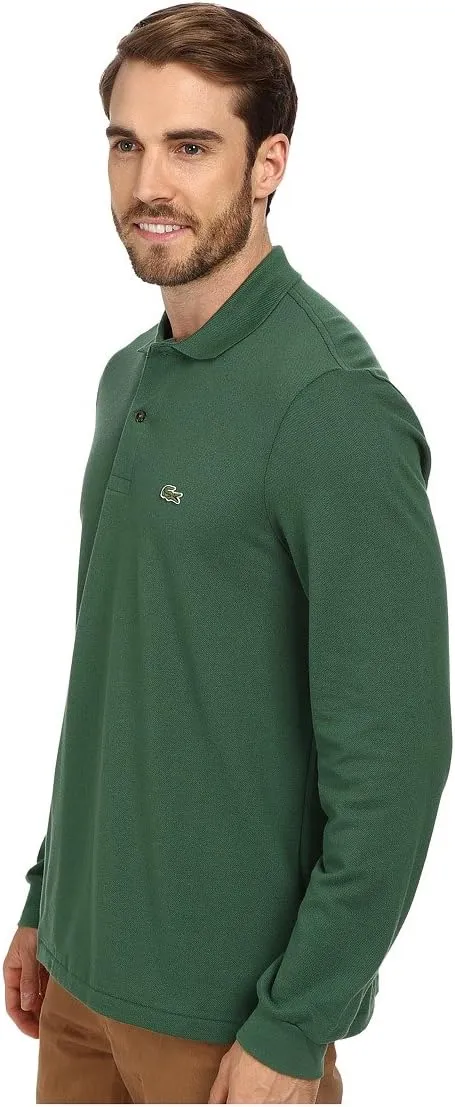 Lacoste Mens Classic Long Sleeve Pique Polo Shirt