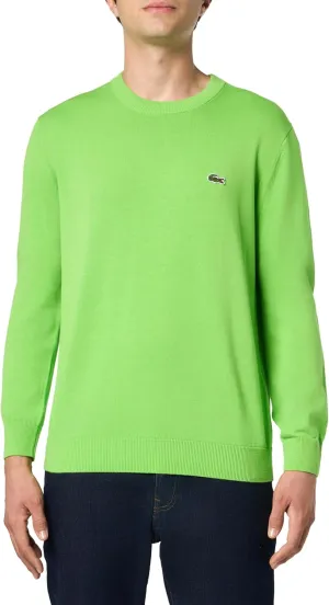 Lacoste Men's Monochrome Cotton Crew Neck Sweater