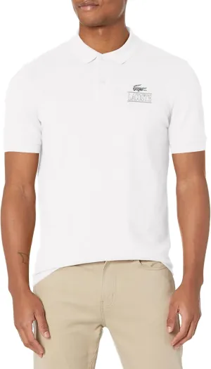 Lacoste Men's Short Sleeve Croc Graphic Polo Shirt