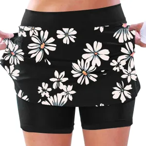 Ladies Golf Bags Pleated Skirts for Women midi Length high Waisted Tennis Skorts for Women Womens Shorts Plus Size Pull on Black mini Skirt with Shorts Built in