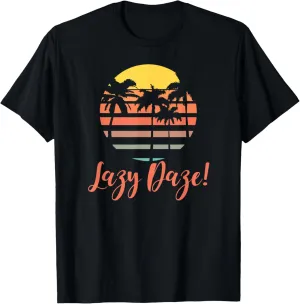 Lazy Daze with Vintage Summer Sunset T-Shirt