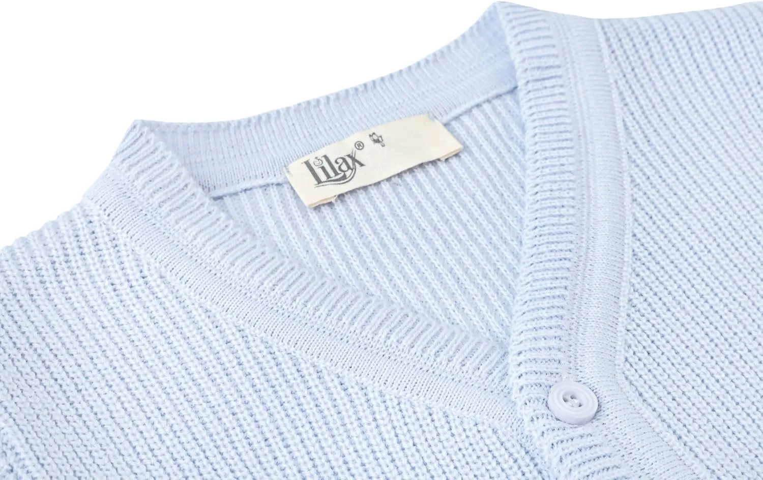 Lilax Little Boys Basic Long Sleeve V-Neck Classic Knit Cardigan Sweater