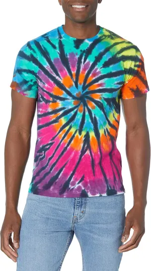 Liquid Blue Men's Rainbow Spiral Streak T-Shirt