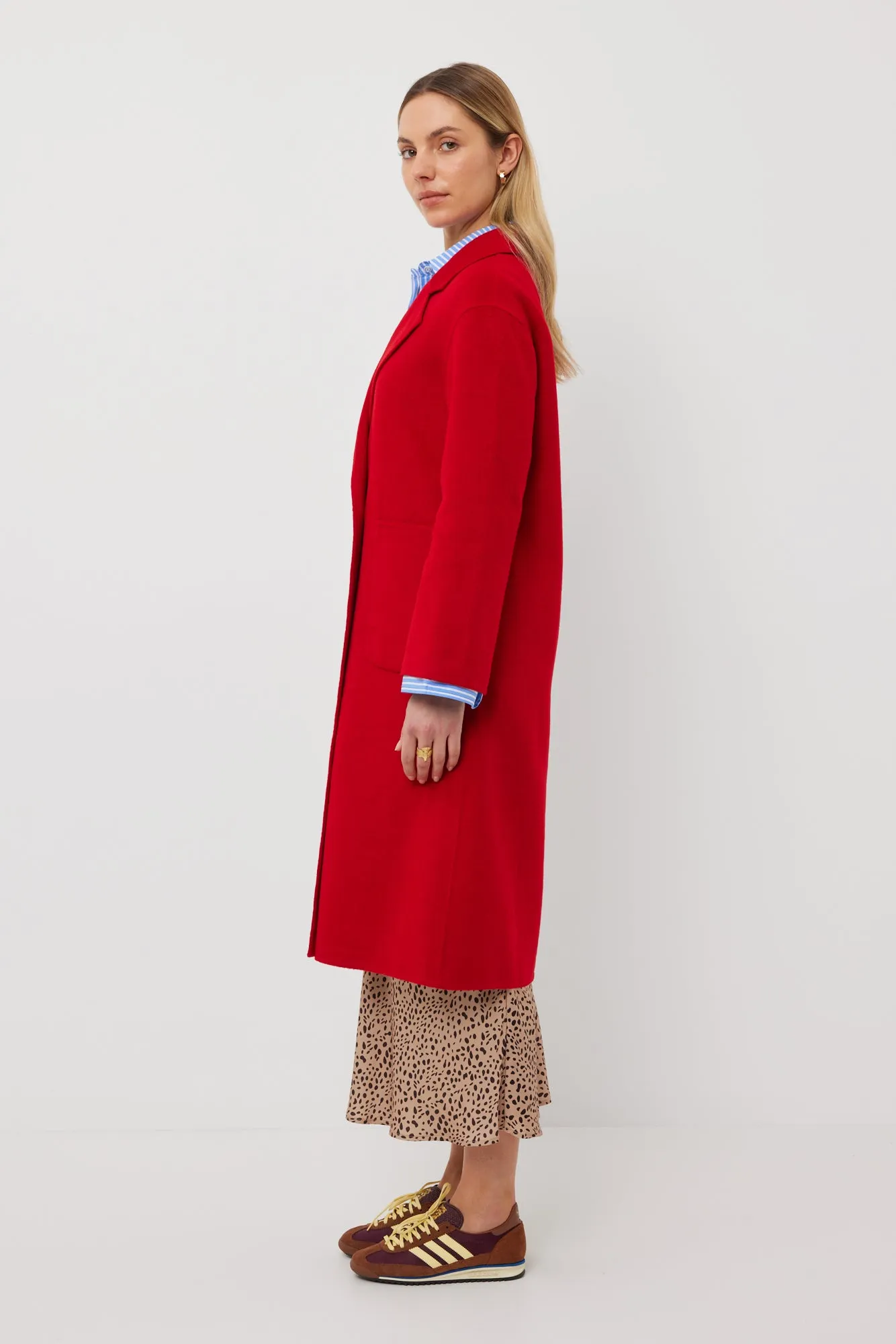 Mac Coat | Red Wool