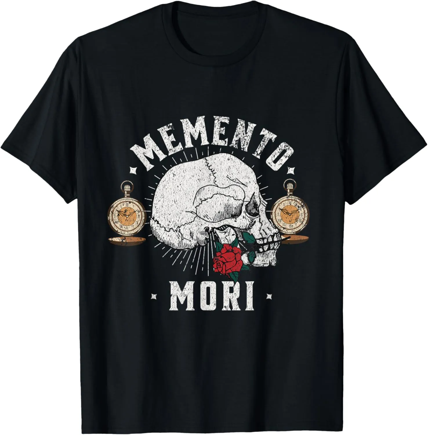 Memento Mori Vintage Skull | Philosophy Stoic T-Shirt