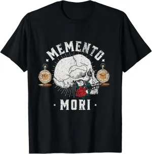Memento Mori Vintage Skull | Philosophy Stoic T-Shirt