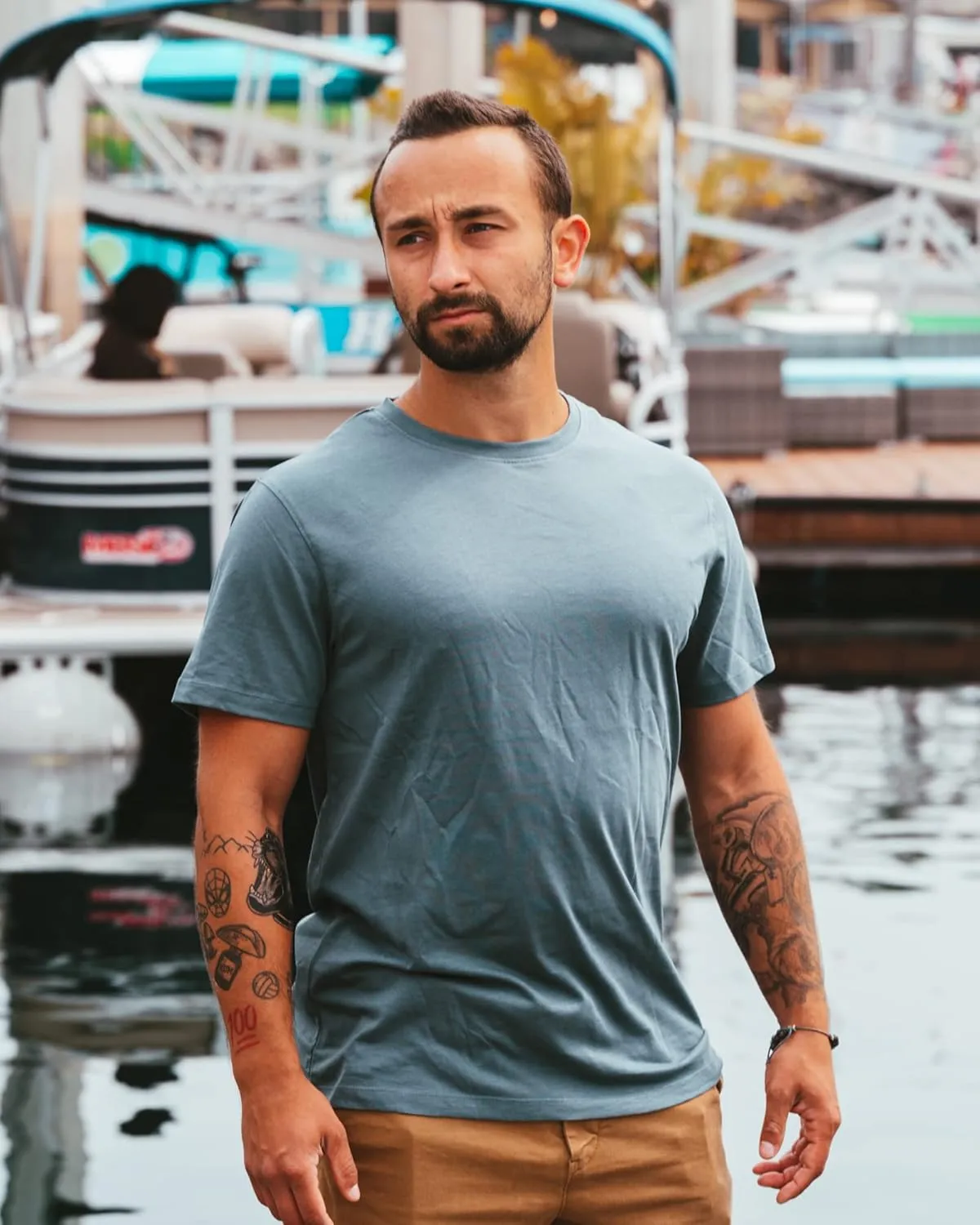 Men's 100% Organic Cotton T-Shirt - Fair Trade Certified Shirts for Men - Men's Cotton Tees - Plain Color T-Shirt (6 Pack)