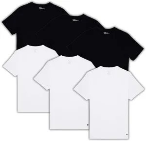 Men's 100% Organic Cotton T-Shirt - Fair Trade Certified Shirts for Men - Men's Cotton Tees - Plain Color T-Shirt (6 Pack)
