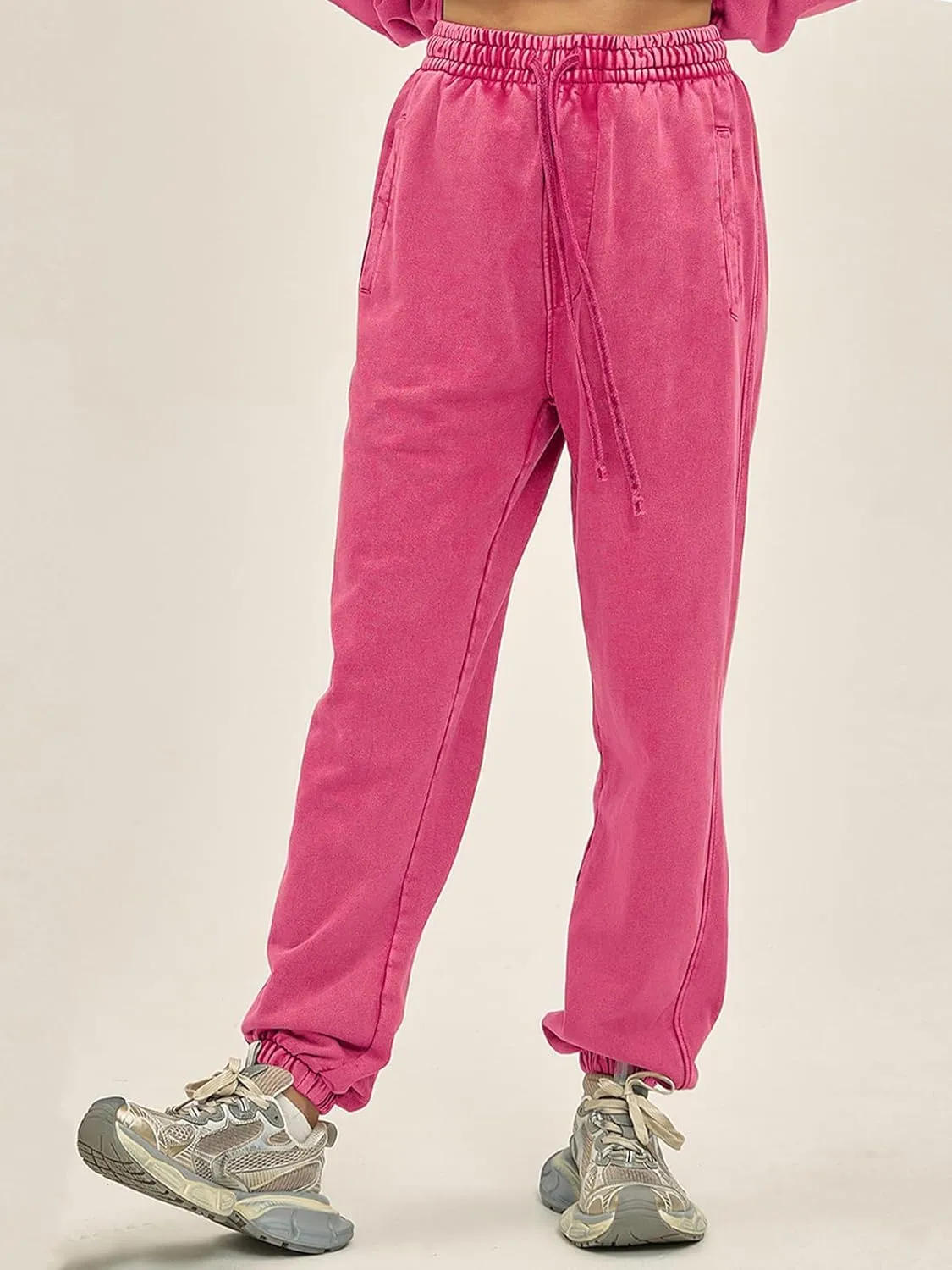 Mens Casual Sweatpants Vintage Batik Baggy Pants Trendy Wash Workout Athletic Jogger Lounge Streetwear