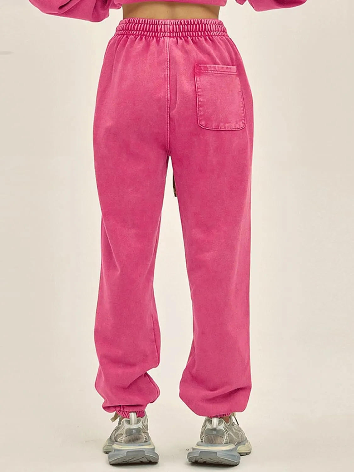 Mens Casual Sweatpants Vintage Batik Baggy Pants Trendy Wash Workout Athletic Jogger Lounge Streetwear