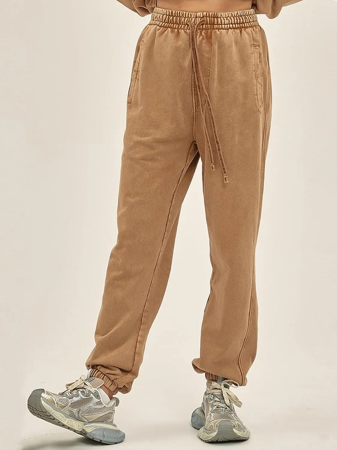 Mens Casual Sweatpants Vintage Batik Baggy Pants Trendy Wash Workout Athletic Jogger Lounge Streetwear