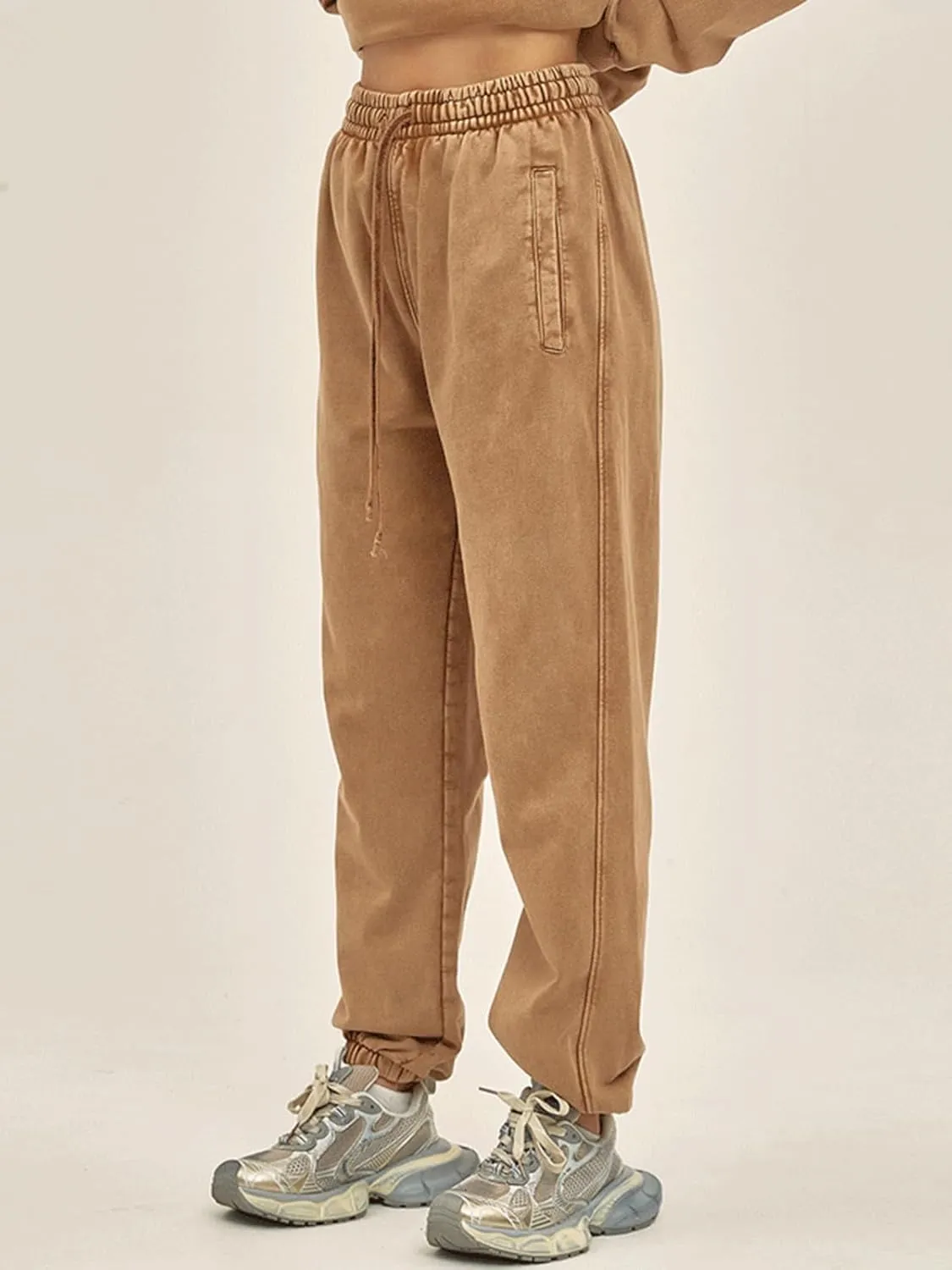 Mens Casual Sweatpants Vintage Batik Baggy Pants Trendy Wash Workout Athletic Jogger Lounge Streetwear