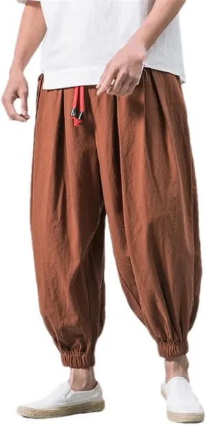 Men's Jogger Sweatpants Loose Harem Pants Casual Trousers Bloomers Streetwear Harajuku Pant