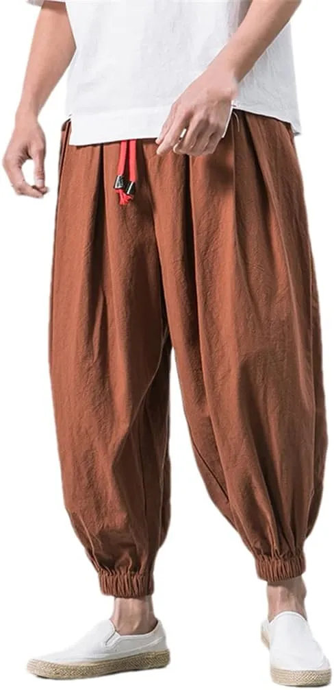 Men's Jogger Sweatpants Loose Harem Pants Casual Trousers Bloomers Streetwear Harajuku Pant