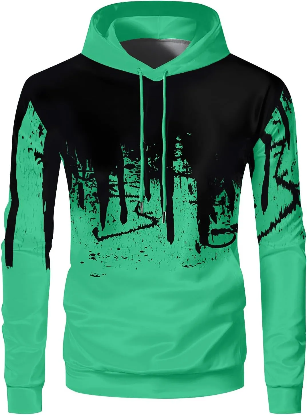 Mens Sweatsuits 2PC Trendy Tops and Pants Men Long Sleeve Fitness Loose Fit Hoodies Dye Hoodies Cool Tops and Pants