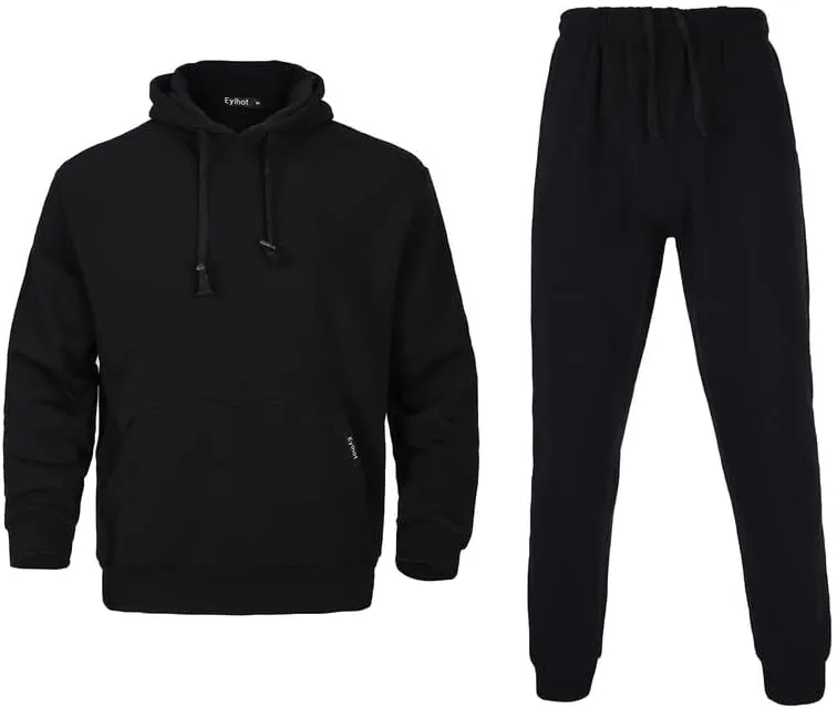 Men's Tracksuit 2 Piece Sweatsuit Long Sleeve Pullover Athletic Hoodies Casual Sport Jogging Suits With Pockets
