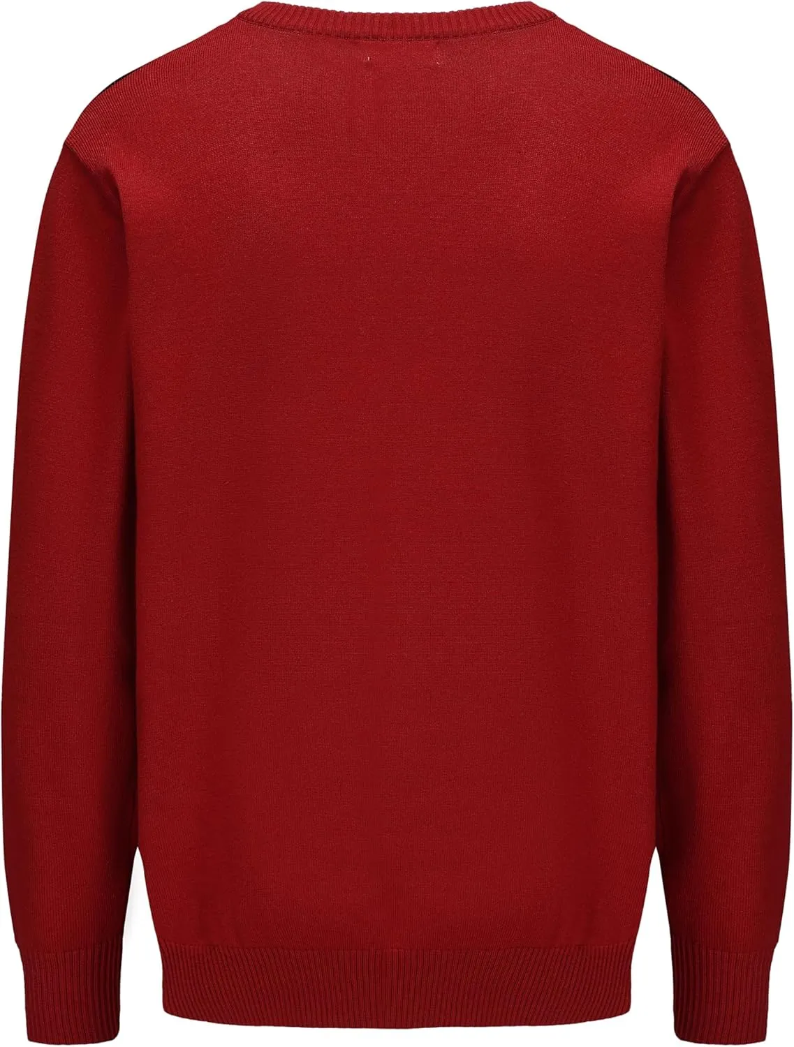 Men's Wool Blend Plaid Sweater V Neck Knitted Long Sleeve Argyle Pullover for Casual Or Dressy Wear