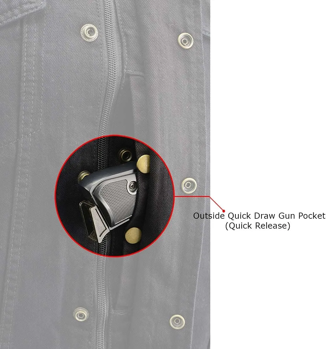 Milwaukee Leather MDM3020 Men's Black Denim '5-in-1' Club Style Vest with Removable Hoodie