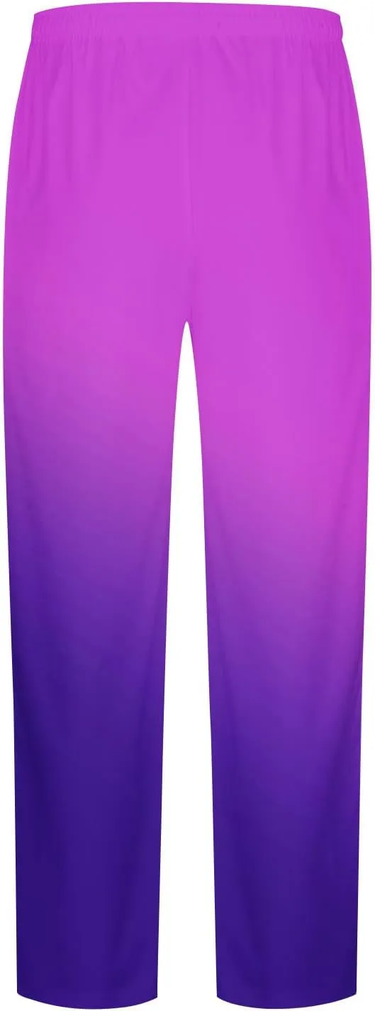Muscularfit Mens Stretch Pants Casual Loose Drawstring Cotton Linen Straight Legs Fashion Gradient Color Stretch Trousers