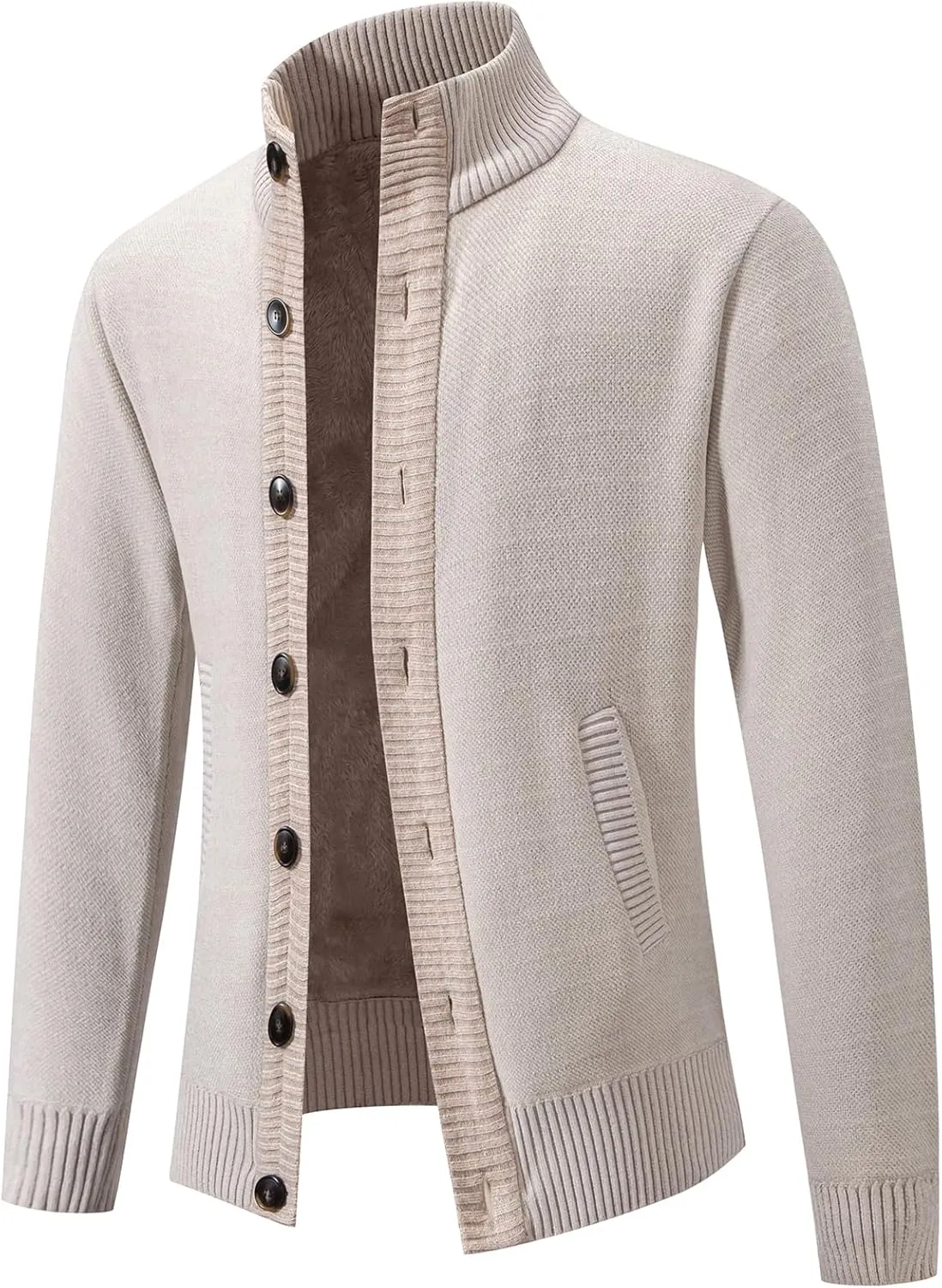 Mylldey Mens Sweaters Button Chenille Cardigans Men Regular Fit Sweater wiht Casual Pocket