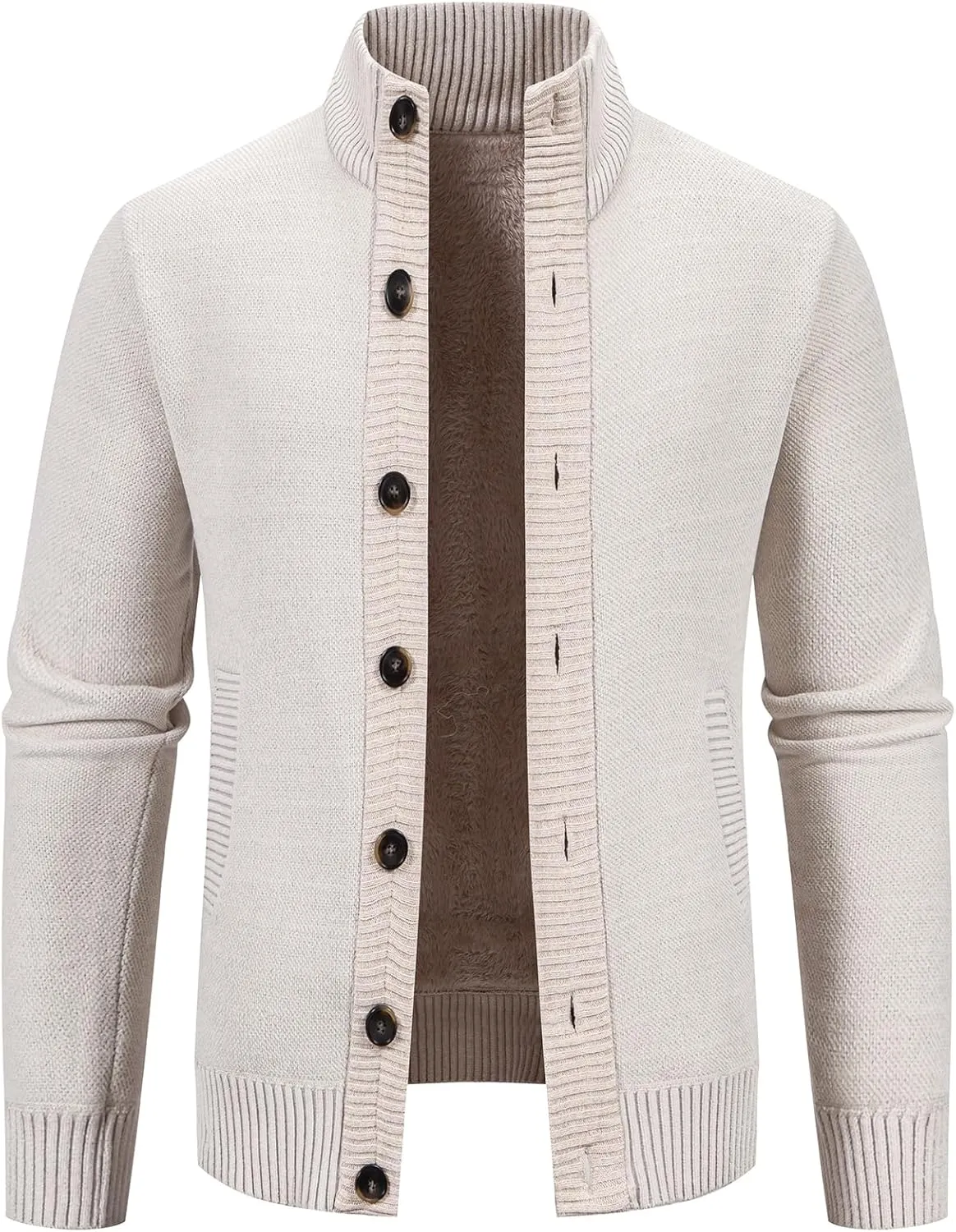 Mylldey Mens Sweaters Button Chenille Cardigans Men Regular Fit Sweater wiht Casual Pocket