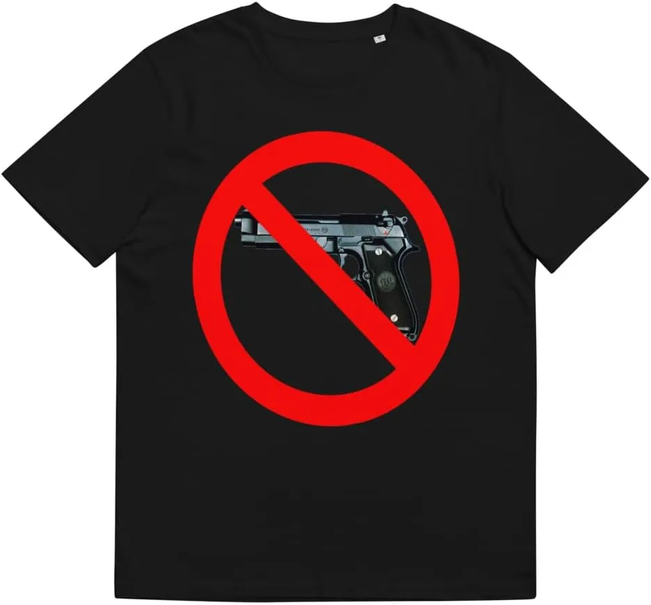 No Violence Unisex Organic Cotton t-Shirt Black
